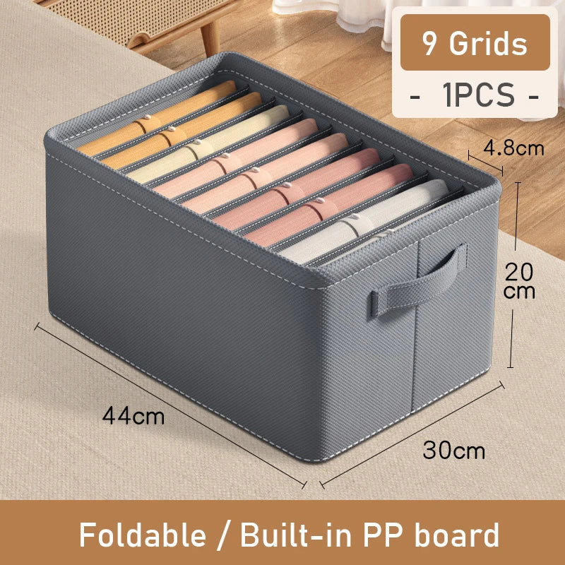 Organizador Plegable para Ropa -6, 7 o 9 compartimentos